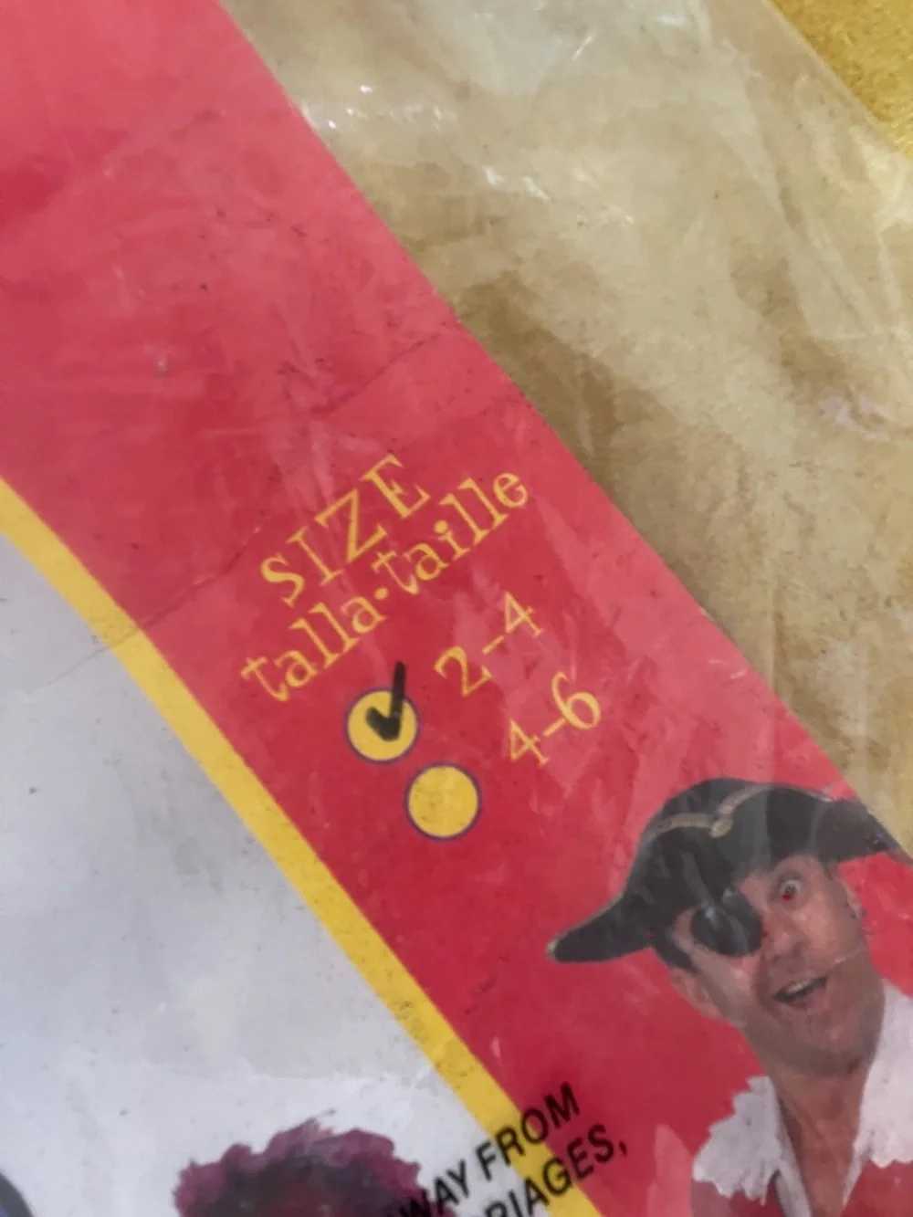 Vintage The Wiggles Captain Feathersword Toddler Pirate Costume Sz 2/4Y Dress up - Picture 6 of 10